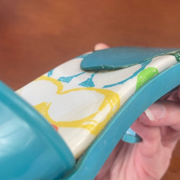 Coach scribble Teal and Multicolor Heels - Picture 14 of 14